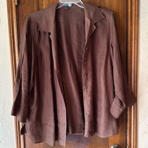 Brown Lauren Ralph Lauren Button Down